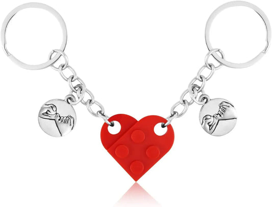 Custom Love Puzzle Keychains: Perfect Valentine's Pair