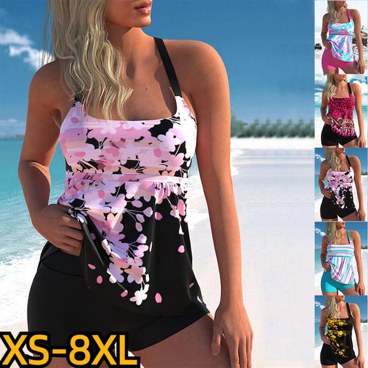 2023 new Swimsuit Bathing Suit Sexy High Waist Summer New Design Printing Monokini Women Two Piece Tankini Swimwear Beachwear