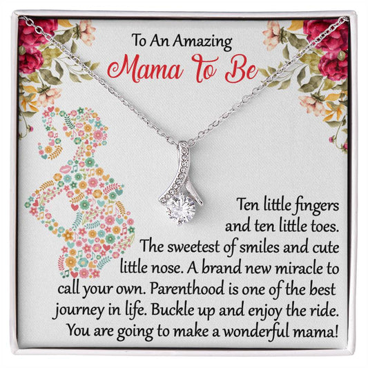 To An Amazing Mama To Be - Alluring Beauty Necklace